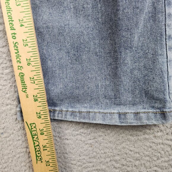 Y2K Flared Leg Low Rise Jeans Women's/Jr's 9 Blue Denim Cotton Blend Stretch - Picture 6 of 10
